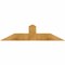 Ekena Millwork Portland Rough Sawn Timber Gable Bracket, Western Red Cedar, 36"W x 9"H x 2"D x 4"F, 6/12 Pitch GBW036X09X0204POR00RWR - alternate 1